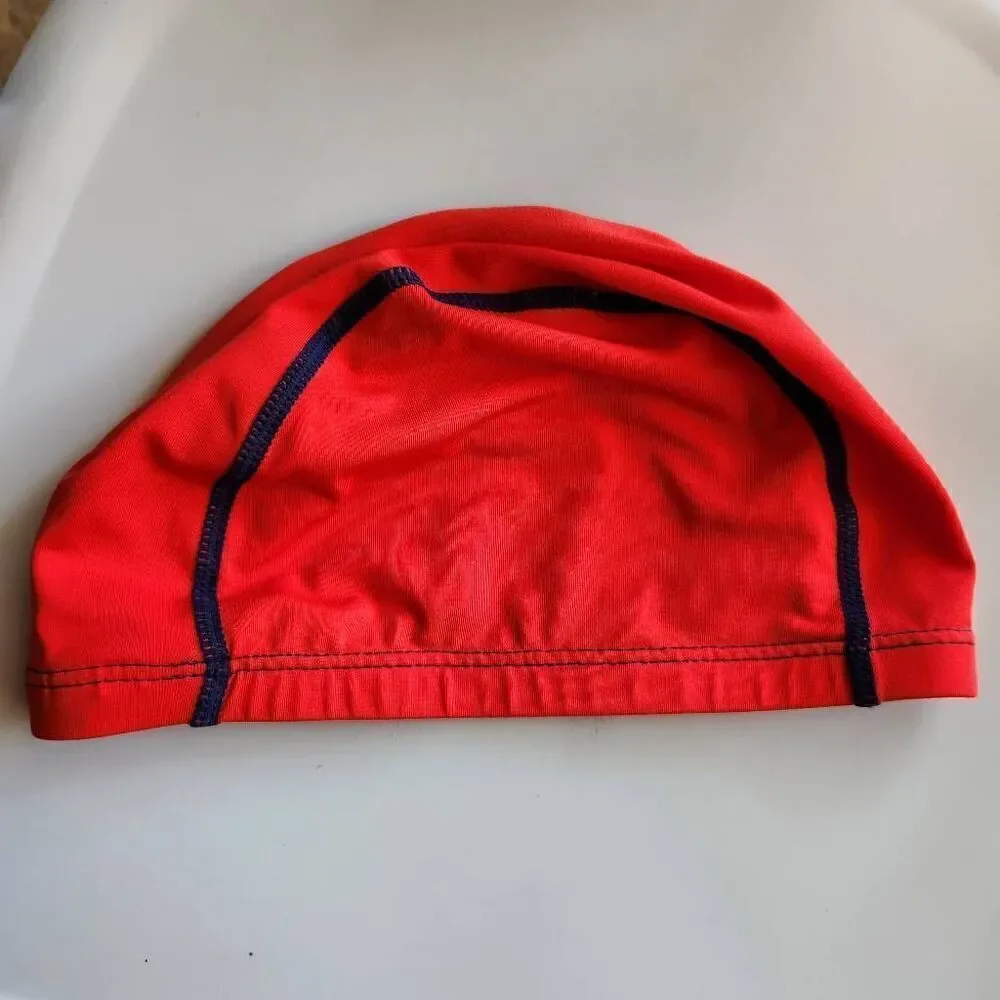 Zara boys youth red swim cap Newport City summer of 82 ages 6-10